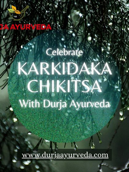 Celebrate Karkidaka Chikitsa with us. This image invites you to experience the deep healing and renewal that the monsoon season offers.