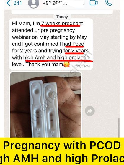 A wonderful start to the day. This student is 7 weeks pregnant despite having PCOD, high AMH, and high prolactin levels. She is a testament to not giving up.
