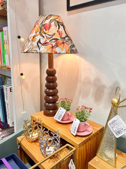 I took my Darjeeling Sway print beyond stationery with this 'First Flush' table lamp. It brings a charming blend of light and floral notes to any reading nook or desk.