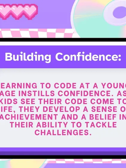 Learning to code builds confidence. As kids see their ideas come to life on the screen, they develop a sense of achievement and a belief in their ability to tackle challenges.
