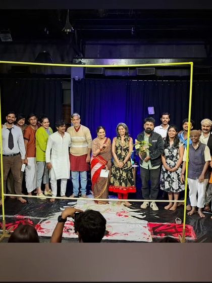 Another group shot of the proud cast, celebrating the success of their show. The camaraderie built during the 3-month course is one of the most rewarding aspects.