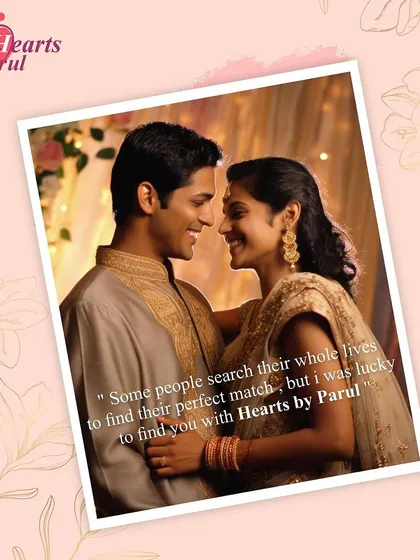 "Some people search their whole lives to find their perfect match, but I was lucky to find you with Hearts by Parul." Hearing this from my clients is the greatest reward and the reason I do what I do.