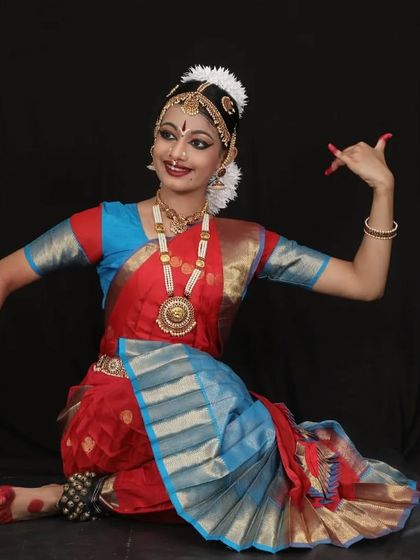 My student Kriti, ready for her Arangetram.