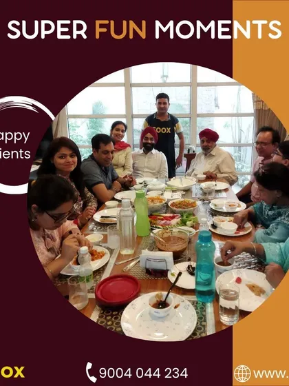 A family enjoying a meal together while my staff ensures everything is taken care of. These are the moments that make hosting at home special.