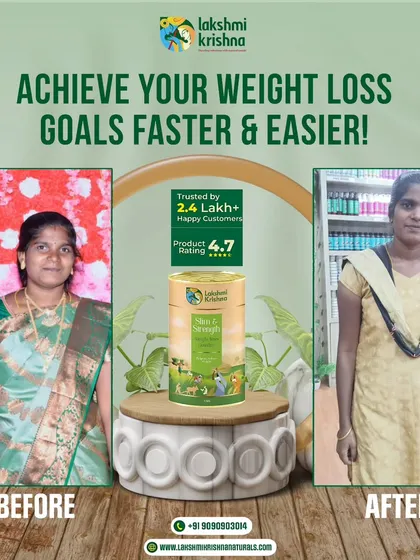This before and after image shows the real results you can achieve with our Slim & Strength Weight Loss Powder. Trusted by over 2.4 lakh happy customers, our natural formula is designed to help you reach your goals faster and easier.