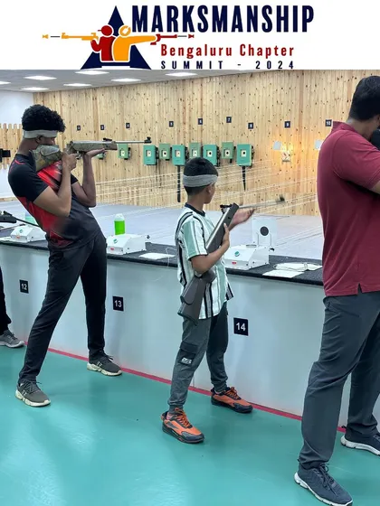 Shooters take aim during the Open Sight Rifle event at our Marksmanship Summit. This category is a great way for athletes to test their fundamental marksmanship skills in a competitive setting.