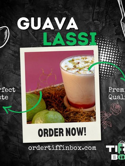 Another look at our delicious Guava Lassi. It's a healthy and tasty beverage, blending the natural sweetness of guava with creamy yogurt. A must try from our drinks menu.