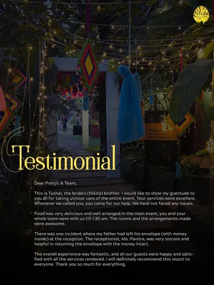Your words mean the world to us. This testimonial highlights our commitment to excellent service, delicious food, and creating a seamless, memorable experience for you and all your guests.