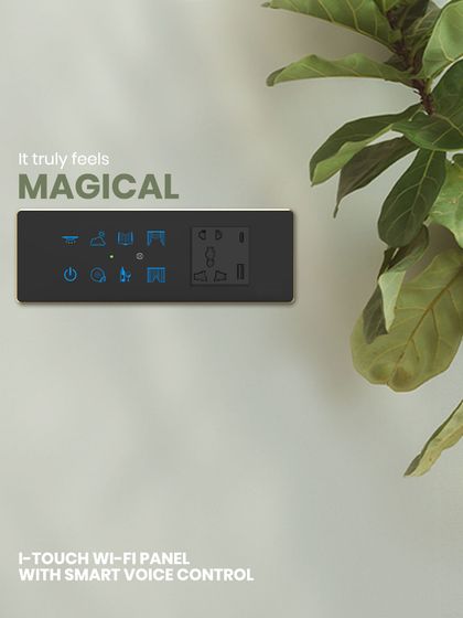 My i-Touch Wi-Fi panel feels magical because it combines touch sensitivity with smart voice control. It’s a sleek, all-in-one solution that responds to your touch and your voice.