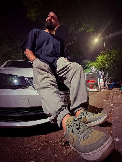 Soaking in the Delhi night vibe. The streets and energy of the city often inspire my creative process.