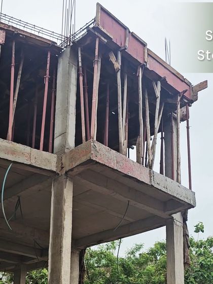 This is the shell stage of a building. Every masterpiece starts with a raw vision, and this is a look at the skeletal frame before it's transformed into a finished dream.