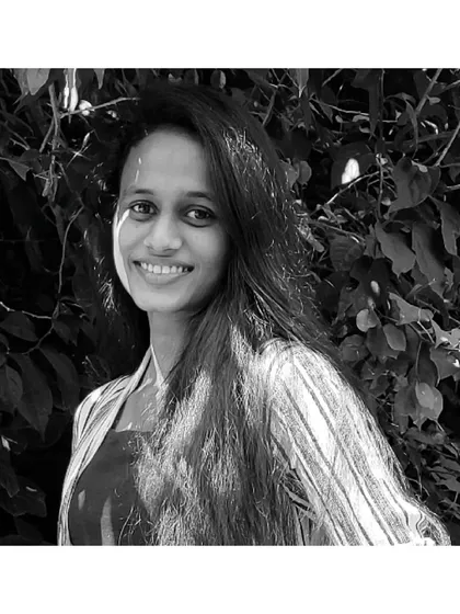 Ar. Reeba Sara Babu, whose quiet demeanor hides a whirlwind of excitement.