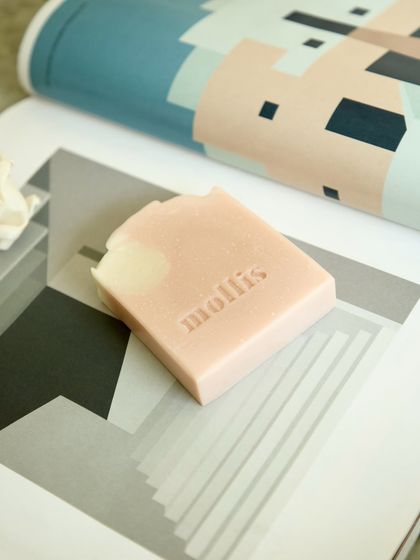 A single Japanese Cherry Blossom bar, a picture of floral calm.