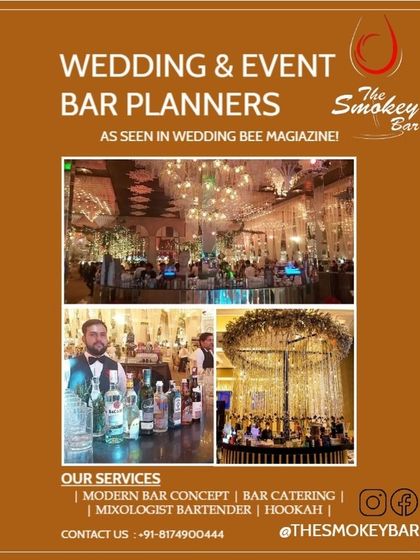 As seen in Wedding Bee magazine, this poster highlights my role as a premier wedding and event bar planner.