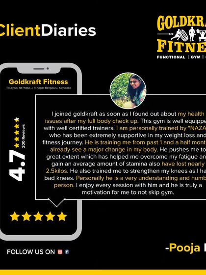 We are more than just a gym; we are a family. Pooja's review about her trainer Nazer being a true motivation is exactly the kind of supportive relationship we foster.