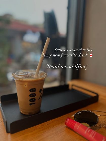 My new favorite mood lifter: a salted caramel coffee. Finding little things that bring you joy throughout the day is an essential and easy wellness practice.