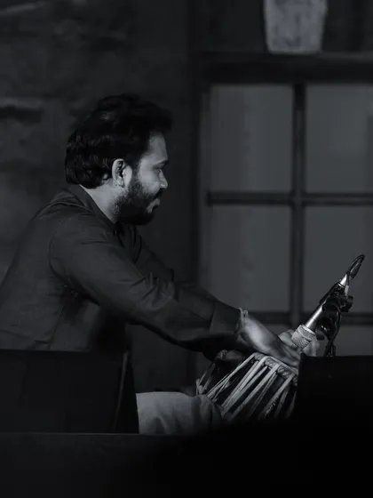 Candid and artistic shots from various accompaniment performances. These black and white images capture the mood and focus of being in the zone during a concert.