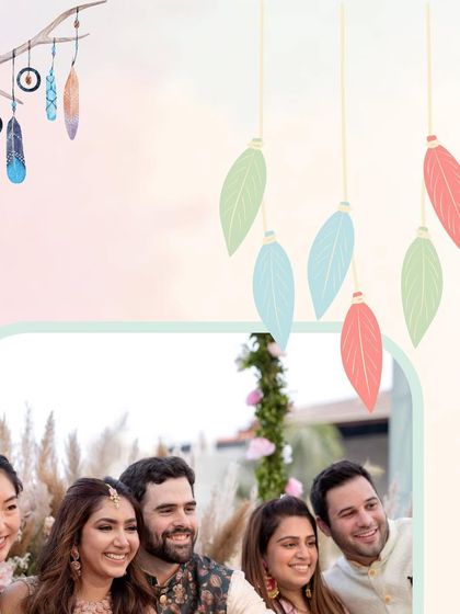 A candid moment from a beautiful Mehendi ceremony we planned. Our goal is to create a relaxed and joyful atmosphere where the couple can share laughs with their closest friends and family.