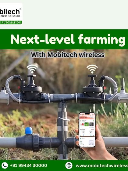 A clean installation of our wireless automated valves, demonstrating next-level farming technology that is both powerful and easy to manage.