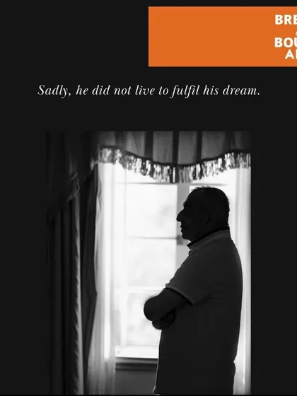 A poignant silhouette of Astad Deboo looking out a window. This image was part of a tribute series, symbolizing his unfulfilled dream and the lasting legacy he left behind in the world of dance.