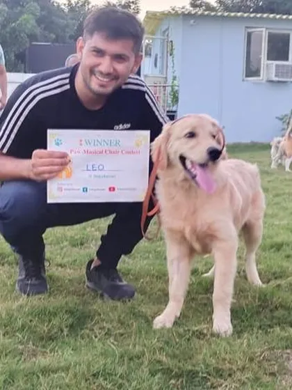 And we have a winner. This is Leo, who won our pet musical chair contest. It's all about creating happy memories for you and your little one.