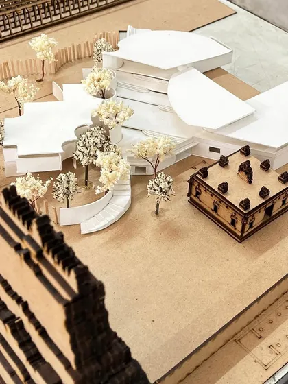 A throwback to my architecture school days. This is a detailed model I made for a project, showing how my passion for design and building started.