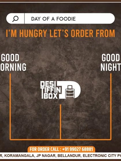 From good morning to good night, I'm here to solve your hunger problems. For a foodie, ordering a fresh, homemade meal is the best way to start or end the day.