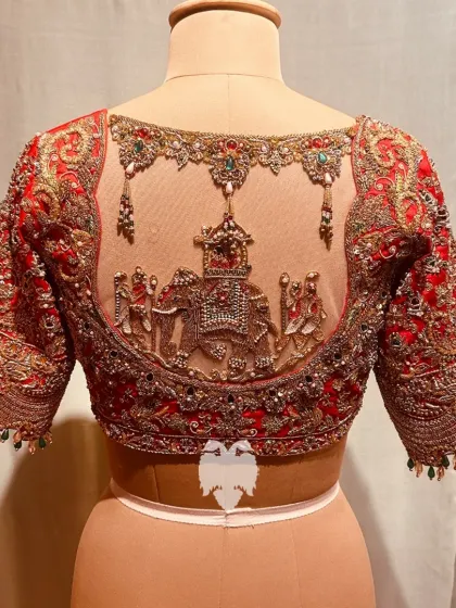 Blouse House by Mahitha Prasad - Custom Blouse Design & Embroidery Muhurtham Masterpieces: The Bridal Edit photo 16