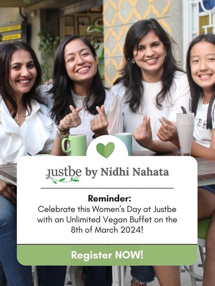 A reminder for our Women's Day celebration. We invited everyone to unite in celebrating the spirit of womanhood with an unlimited vegan buffet, to make the incredible women in their lives feel truly extraordinary.