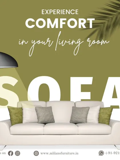 Our sofa collection is designed for comfort and style. This particular model offers deep seating and a clean, modern silhouette, available in a wide range of upholstery options.