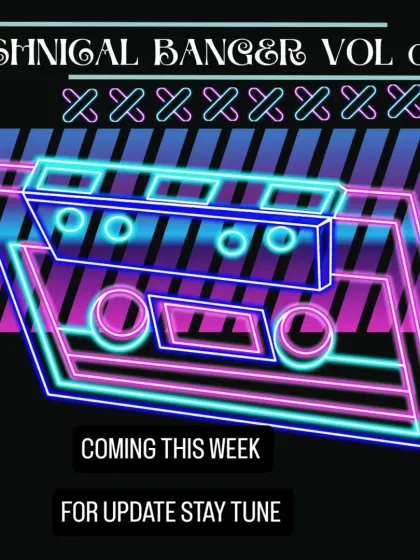 Announcing 'Technical Banger Vol. 3'. This neon cassette graphic represents the retro yet futuristic vibe of the mashups and edits included in this release.