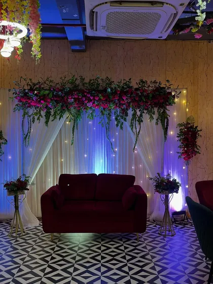 A wider view of the Roka stage, highlighting how the setup transforms the space within the venue.