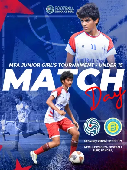 Matchday for our U15 girls in the MFA Junior Girl's Tournament.
