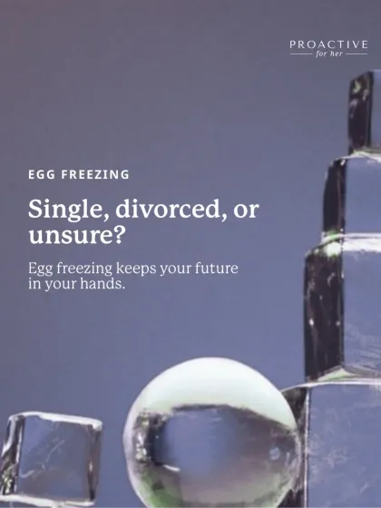 Whether you're single, divorced, or just unsure about your future, egg freezing is a powerful way to keep your options in your own hands. It separates the decision to have children from your relationship status.