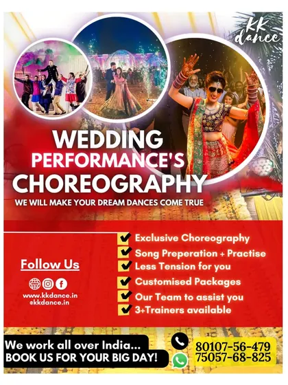 This is what we do best: create unforgettable wedding performances. We offer exclusive choreography, help with song selection, and provide customized packages to make your dream dance a reality, whether it's for the couple, family, or friends.