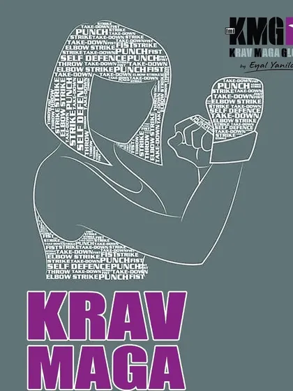 A graphic created for International Women's Day, embodying the message "Fight Like a Girl" with words that represent the core of Krav Maga training.