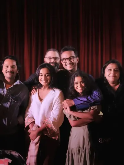 A perfect reunion of the Monsoon Wedding family in Mumbai after my show at IIT Bombay. It is wonderful to connect with these talented friends.