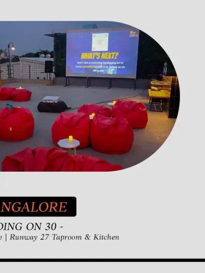 Our Bangalore screening of '13 Going on 30' at a cool taproom. A perfect nostalgic night out.