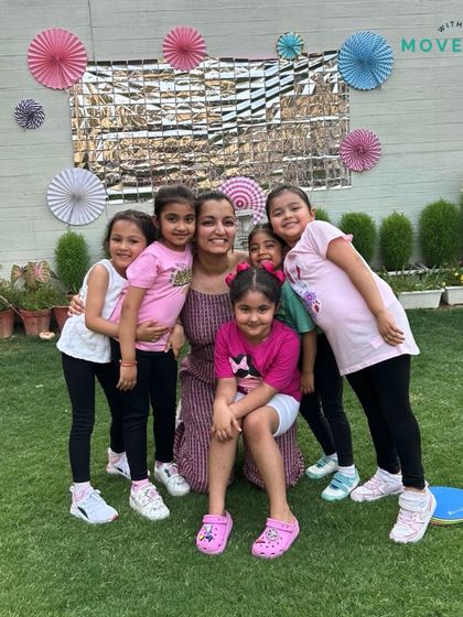 The joy after the show ends. We love watching our little movers beam with pride after a great performance.