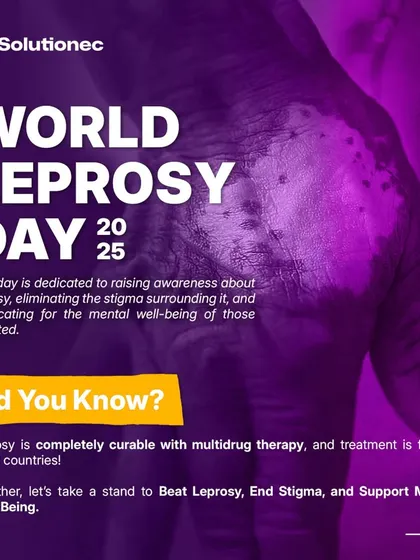 For World Leprosy Day, our goal is to eliminate stigma and advocate for the mental well-being of those affected. We share the fact that leprosy is completely curable with multidrug therapy to combat misinformation and promote compassionate care.