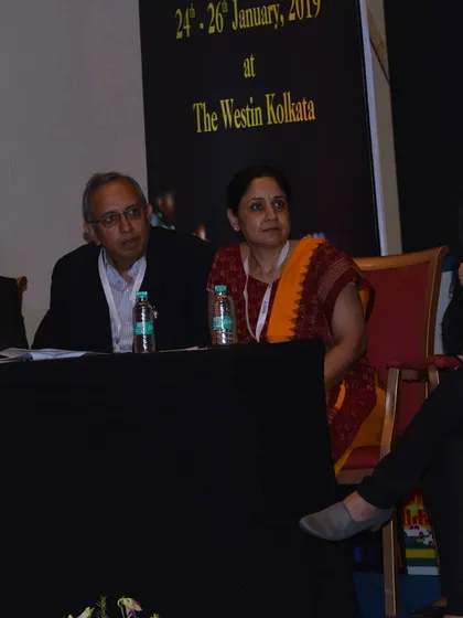 Sharing my knowledge on a panel at a professional conference in Kolkata. I believe in contributing to the nutrition community and staying at the forefront of dietetic science to better serve my clients.