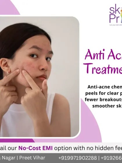Our anti-acne chemical peels are designed to clear out pores, reduce breakouts, and give you smoother skin. We customize the peel strength according to your skin's needs.