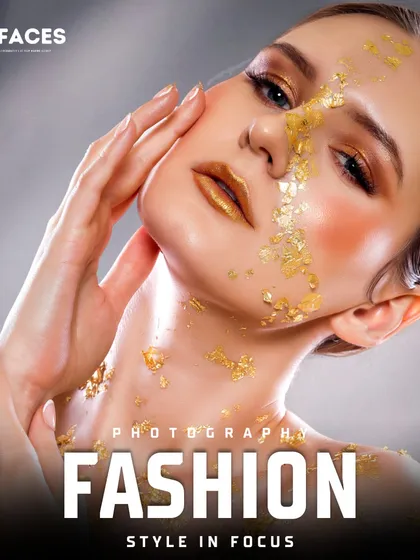 A close-up beauty shot that feels both raw and luxurious. The composition and lighting are carefully controlled to create a powerful and artistic final image.