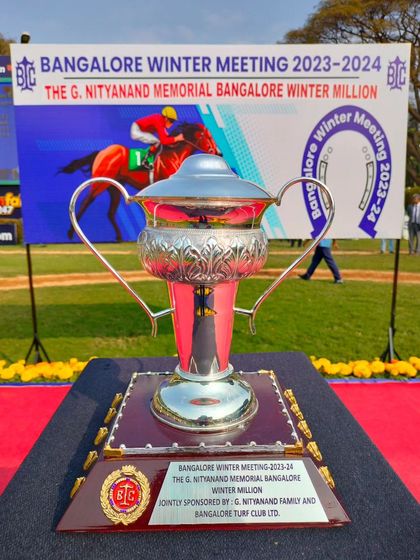 The G. Nityanand Memorial Bangalore Winter Million trophy.