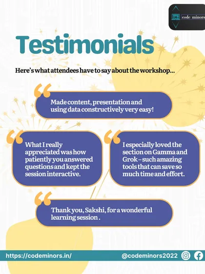 The feedback from our attendees says it all. We focus on making complex topics like data and AI easy to understand and ensure every session is interactive and valuable.