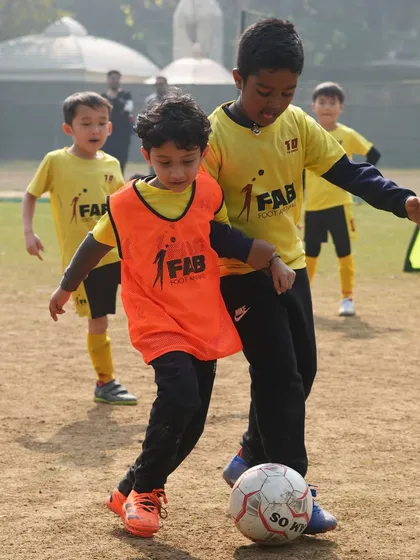 As Pele said, "Success is no accident." This image captures our players in a drill, embodying the hard work and perseverance we instill in them from day one.
