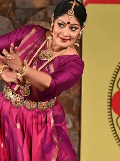 A close-up from my performance at Sunder Nursery, a beautiful heritage park. The expressive potential of Bharatanatyam allows a dancer to convey a world of emotions through face and gesture.