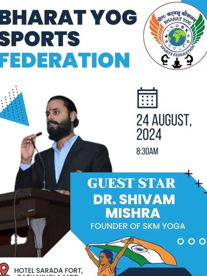 I was invited as a Guest Star by the Bharat Yog Sports Federation. Supporting organizations that promote yoga sports is a cause I am passionate about.