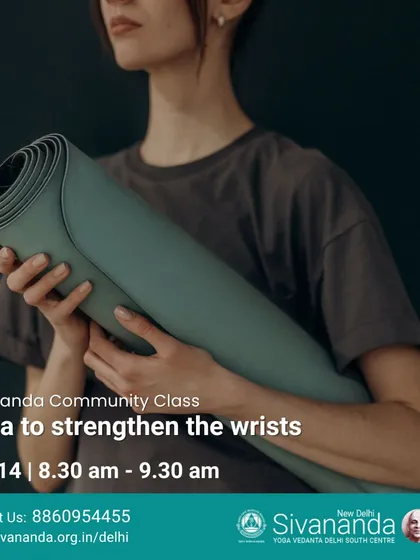 This workshop focused on yoga to strengthen the wrists, which is essential for many postures. We teach specific exercises to build strength and prevent injury.