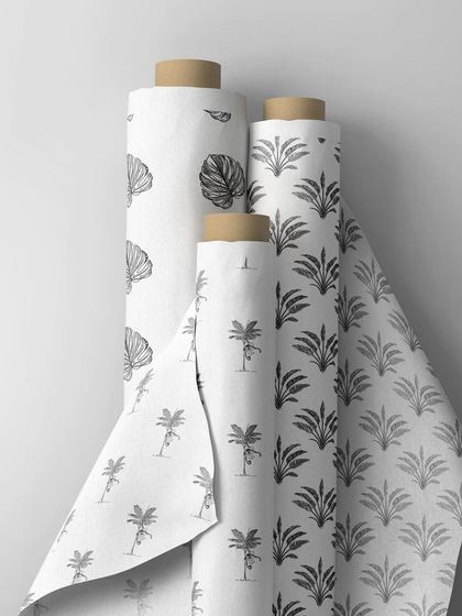 Rolls of my 'Treasures of Madagascar' collection, ready to become beautiful wallpaper. I provide my designs in various formats, making it easy for you to get them printed on the material of your choice for your home decor projects.